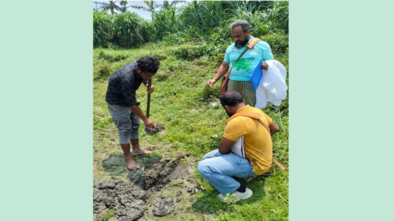 আলোচিত স্বর্ণ পাওয়া ইটভাঁটিতে ভূতত্ত্ব অধিদপ্তরের টিম