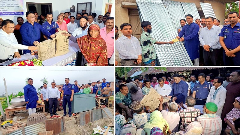 দিনাজপুরে কালবৈশাখী ঝড়ে ক্ষতিগ্রস্ত পরিবারের মাঝে প্রধানমন্ত্রীর উপহার