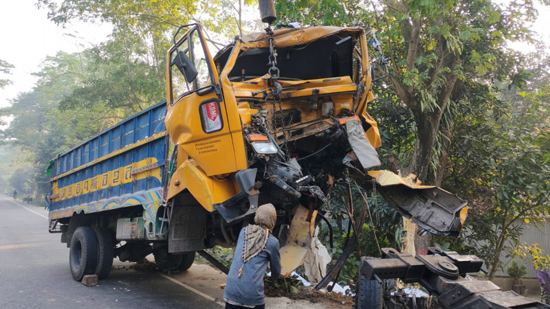 কাশিয়ানীতে সড়ক দুর্ঘটনায় ট্রাকের হেল্পার নিহত