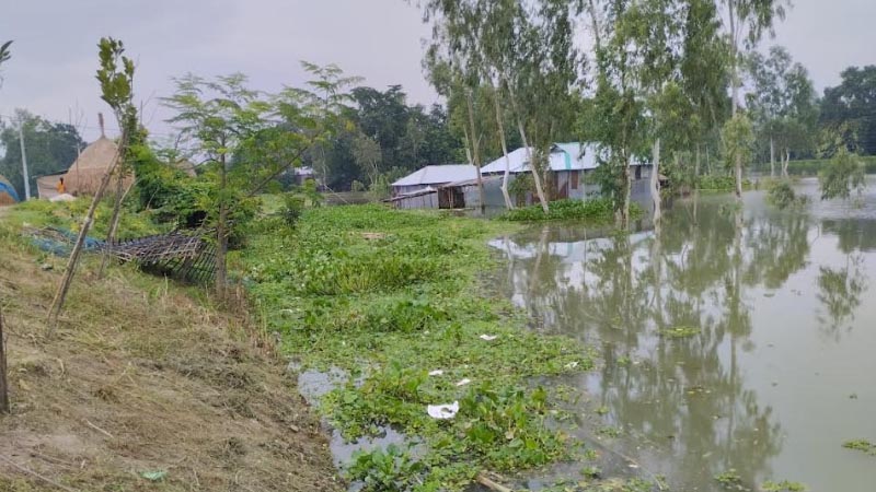 গাইবান্ধায় বন্যা পরিস্থিতির উন্নতি, দুর্ভোগে মানুষ