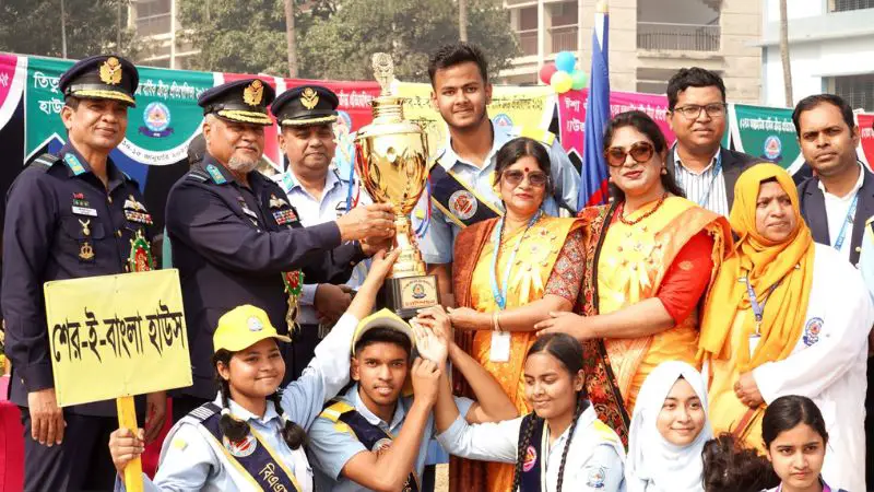 বিএএফ শাহীন কলেজ ঢাকা এর ৫২তম আন্তঃহাউজ বার্ষিক ক্রীড়া প্রতিযোগিতা-২০২৫ এর সমাপনী অনুষ্ঠান