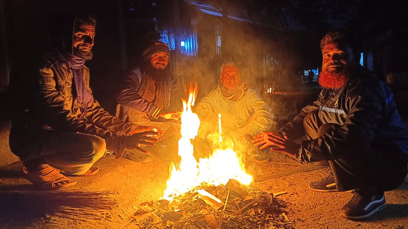 নালিতাবাড়ীতে জেঁকে বসেছে শীত, গারো পাহাড়ে চলছে শীতের মহড়া