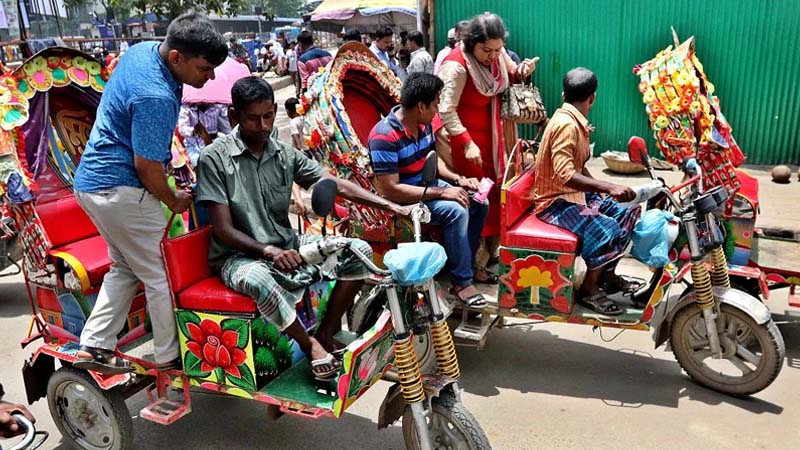 ব্যাটারিচালিত রিকশা বন্ধের আবেদন 