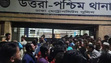 তিন ছাত্রকে ছাড়িয়ে নিতে উত্তরায় থানায় হামলা