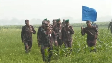 বিপুল পরিমাণ অরক্ষীত ভূমি উদ্ধার তৎপরতায় বিজিবি