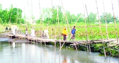 ৫৩ বছরেও ইছামতি নদীর  ওপর সেতু হয়নি