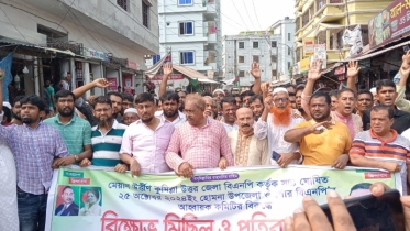 বিএনপির আহ্বায়ক কমিটির বিরুদ্ধে প্রতিবাদ সভা ও বিক্ষোভ মিছিল