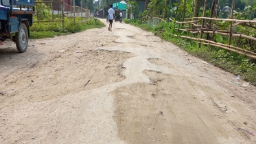 সাটুরিয়ায় সড়কের বেহাল অবস্থা, জনজীবন বিপর্যস্ত