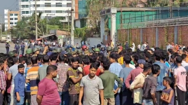 গাজীপুরে ৬ষ্ঠ দিনেও বেক্সিমকো কারখানার শ্রমিকদের মহাসড়ক অবরোধ ও বিক্ষো