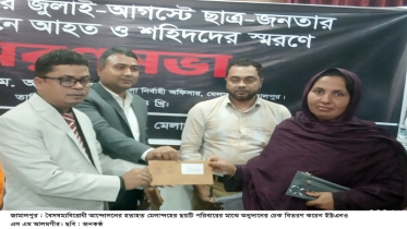 বৈষম্যবিরোধী ছাত্র-জনতার আন্দোলনে হতাহত ৬ পরিবাার পেল সরকারি অনুদান