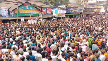 শেরপুরে জাতীয় বিপ্লব ও সংহতি দিবসে জেলা বিএনপির বর্ণাঢ্য র‌্যালি