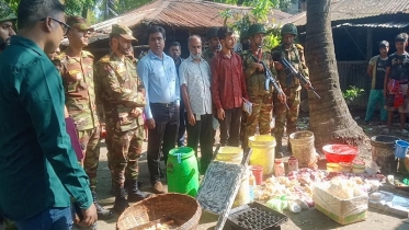 মোল্লাহাটে যৌথ অভিযানে ২১ প্রতিষ্ঠানের জরিমানা