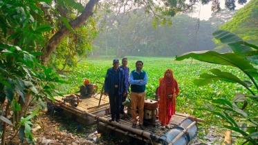 কালকিনিতে বালু উত্তোলনের দায়ে ড্রেজার মেশিন জব্দ