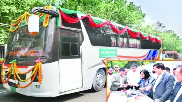 গাবতলী-চাষাঢ়া রুটে নগর পরিবহনের এসি বাস চালু