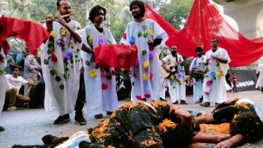 গণঅভ্যুত্থানের সাক্ষ্যবহ শিল্পিত পরিবেশনা ‘লাল মজলুম’