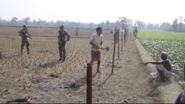 শূন্যরেখায় দেড় কিলোমিটার বেড়া দিলো বিএসএফ!