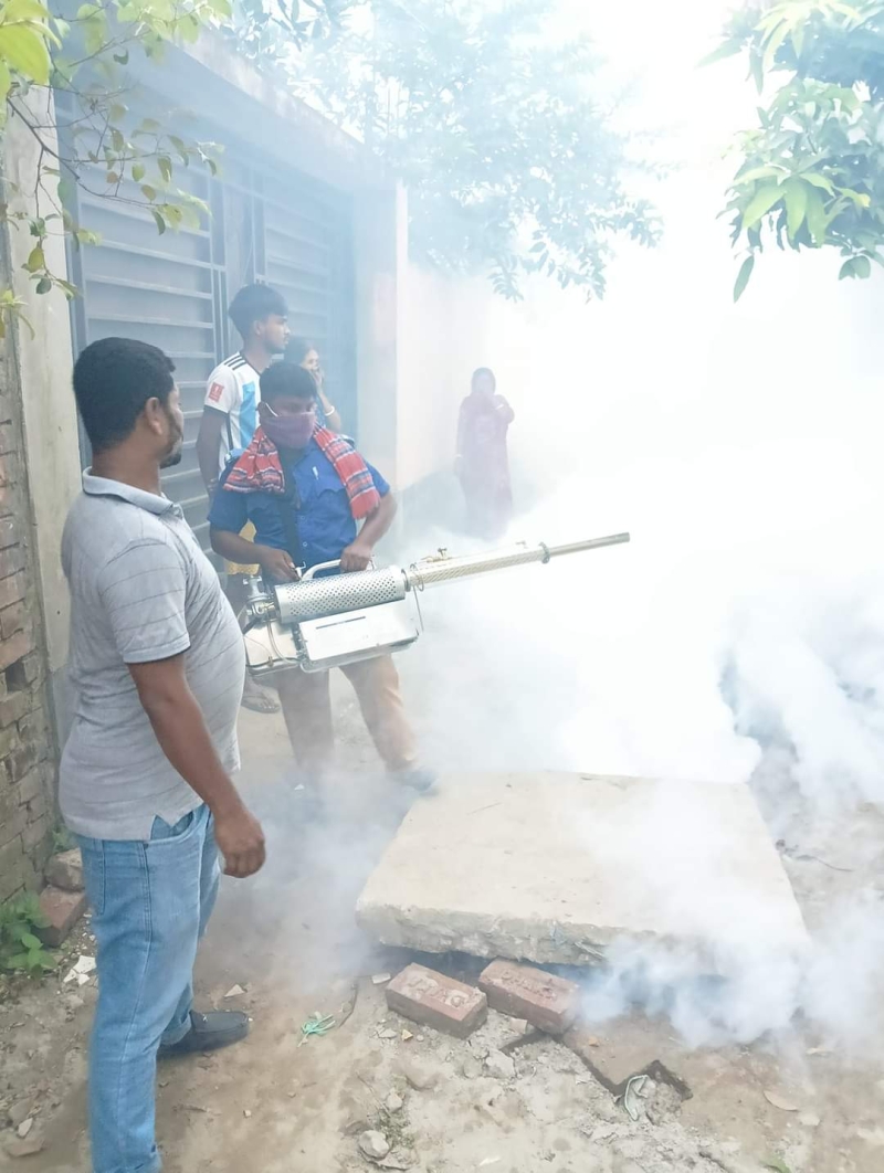 ডেঙ্গু প্রতিরোধে মাসব্যাপি মশক নিধন ও পরিচ্ছন্নতা কার্যক্রম