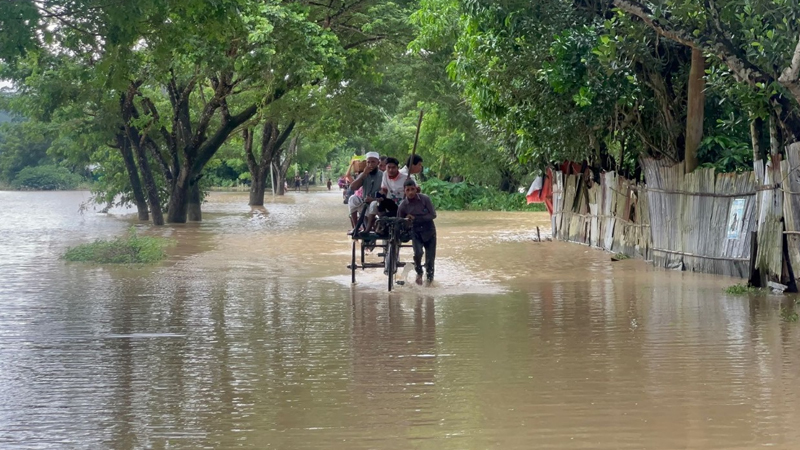 খাগড়াছড়িতে বন্যা পরিস্থিতির অবনতি