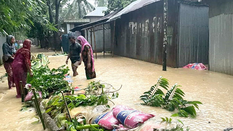 শেরপুরে লাখো মানুষ পানিবন্দি, মৃত্যু ৫