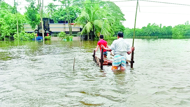 কিছু স্থানে বন্যার অবনতি