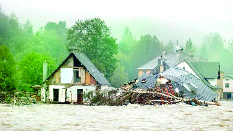 মধ্য ইউরোপে ভয়াবহ বন্যা