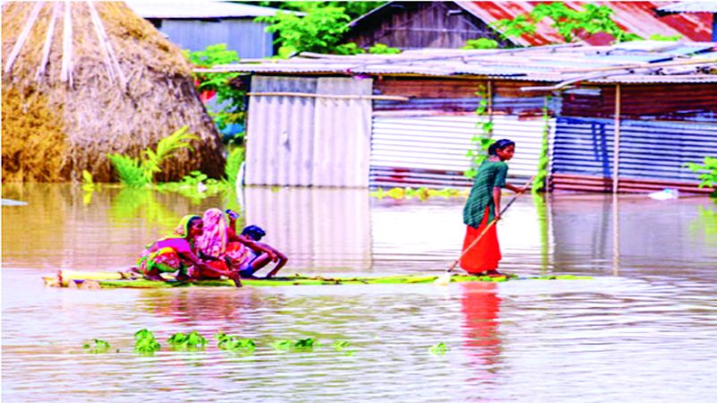 বন্যায় দুর্ভোগ