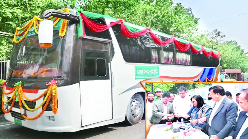 গাবতলী-চাষাঢ়া রুটে নগর পরিবহনের এসি বাস চালু