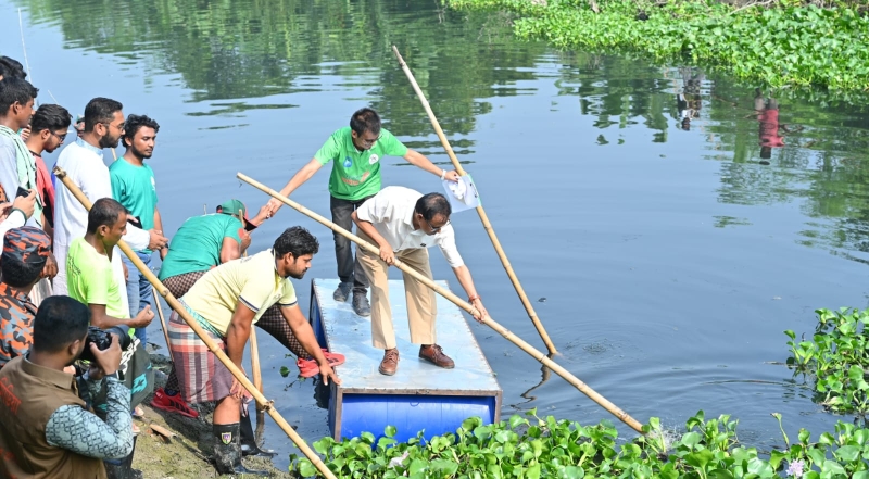 জাতীয় যুব দিবসে রাজশাহীতে খাল পরিষ্কার কার্যক্রমের উদ্বোধন